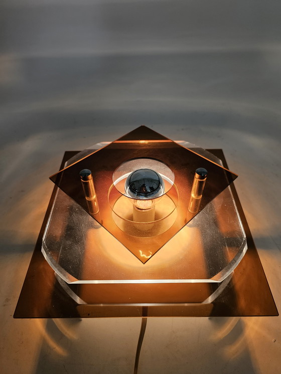 Image 1 of Wall lamp plastic Herda 1970s