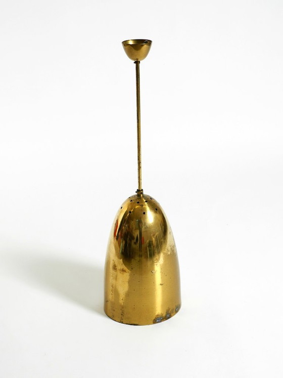 Image 1 of Beautiful height-adjustable original Mid Century Modern brass pendant lamp