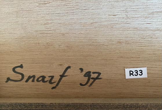 Image 1 of L'ambiance est Cool - R33 - Dipinto ad olio Frans Veenhoven “Snarf”