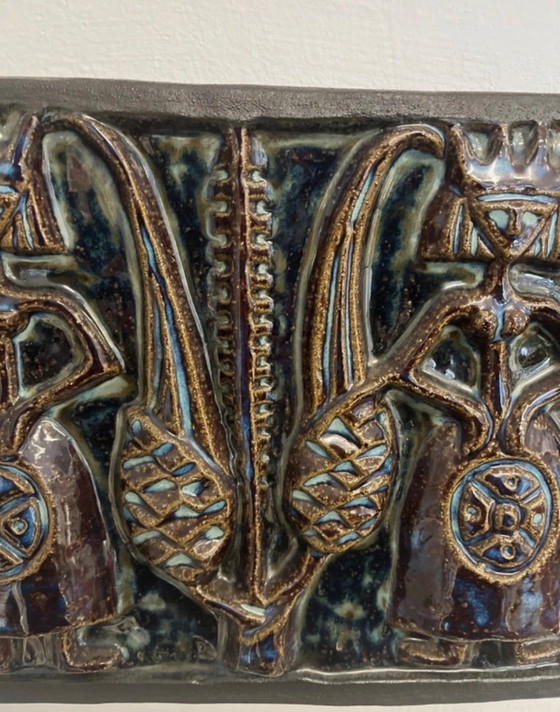 Image 1 of Placa de pared de cerámica de Søholm, Dinamarca