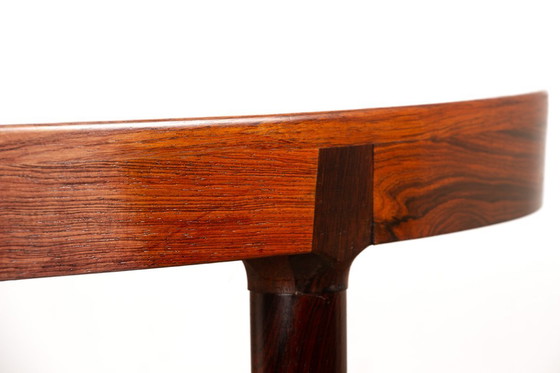 Image 1 of Grande tavolo da pranzo ovale estensibile in palissandro danese di Harry Østergaard per Randers Mobelfabrik 1960.