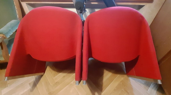 Alky Artifort Armchairs, Textile, Wool, Red (photo 2 of 5)