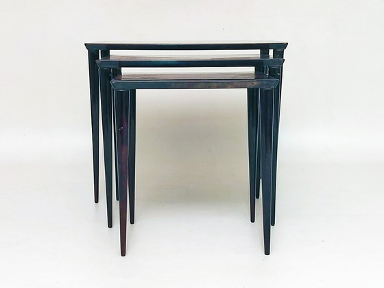 Image 1 of Aldo Tura side tables