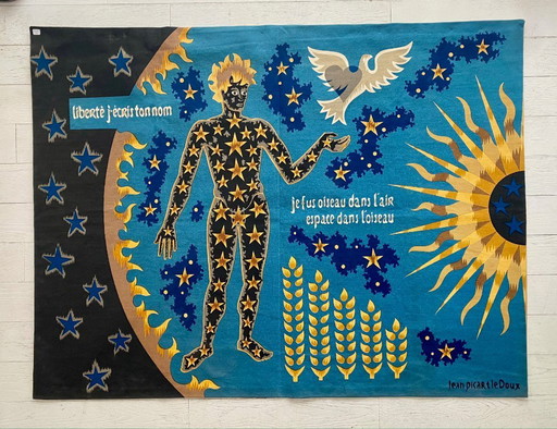 Jean Picard Le Doux Tapestry "Homage to Paul Eluard"