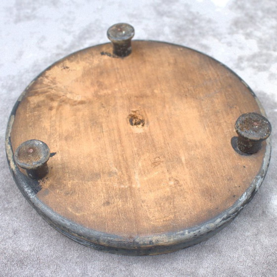 Image 1 of Antique round French Glass dome 13. 58 x 5.91 inch bell jar 34,5 x 15 cm Victorian era cloche taxidermy steampunk Display mouth 