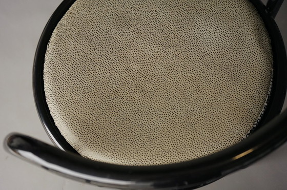 Image 1 of Juego de cuatro sillas negras 'Locus Solus' de Gae Aulenti para Poltronova, años 60