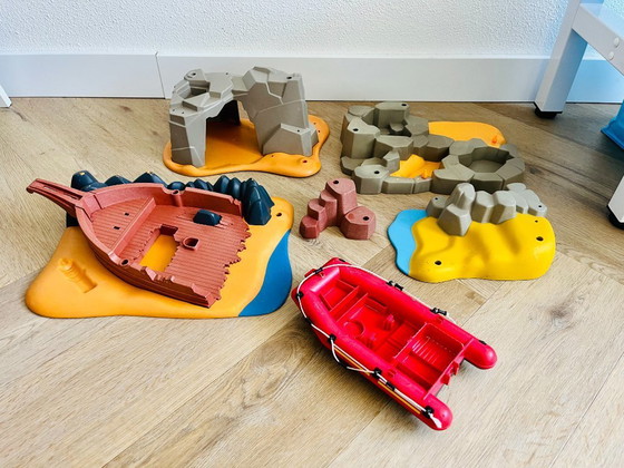 Image 1 of Playmobil 2007 Pirateneiland 4136 Basis 3233530 onderdelen vintage lot extra 3291800