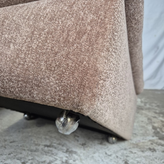 Prezzo del set! Vintage 2x Poltrona 1 Ottomana Divano Modulare 2 Posti – Poltrone, Velvet (photo 12 of 15)