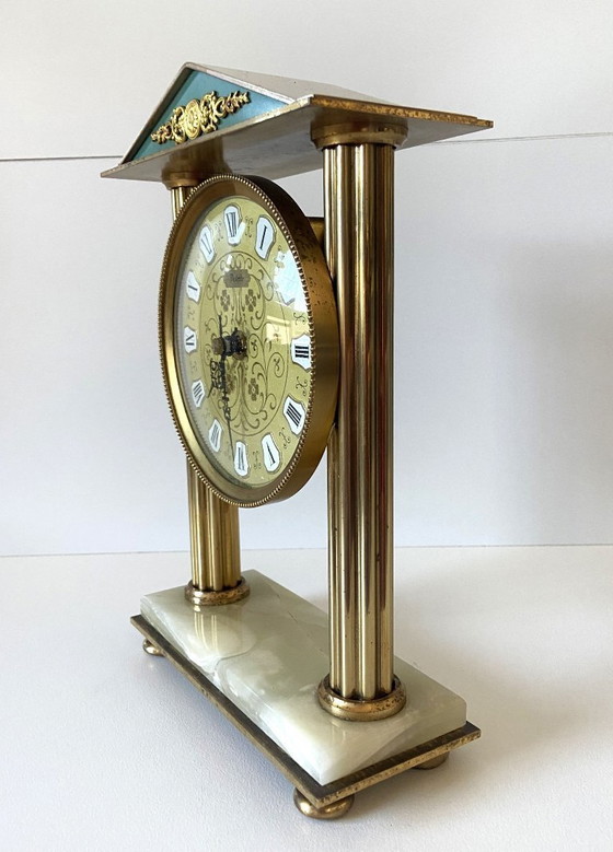 Image 1 of Orologio da portico vintage a forma di stella, realizzato in Francia, arte greca