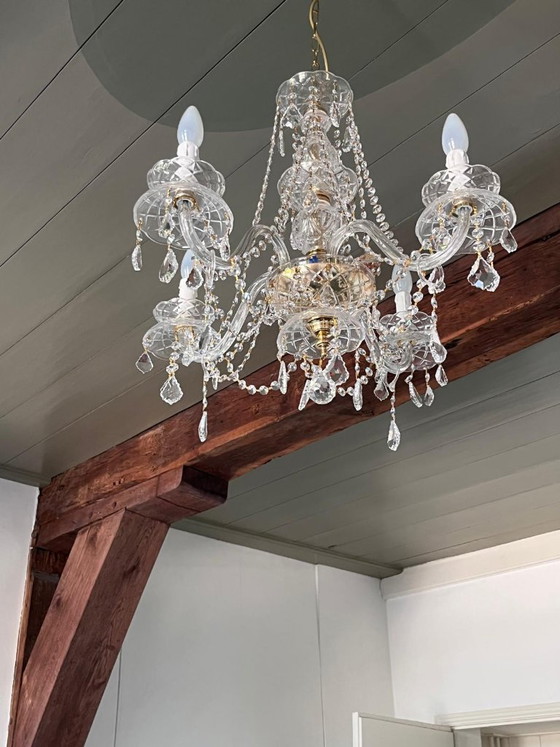 Kristallen Kroonluchter 4 Lampen – Crystal (photo 3 of 7)