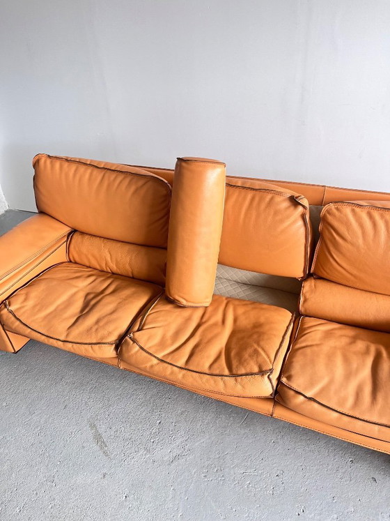 Image 1 of Canapé italien en cuir, style milieu du siècle 1960