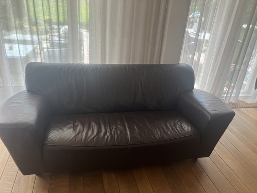 Bruin Leren Corvette Bank – Montis, 2 zitsbanken, Leather