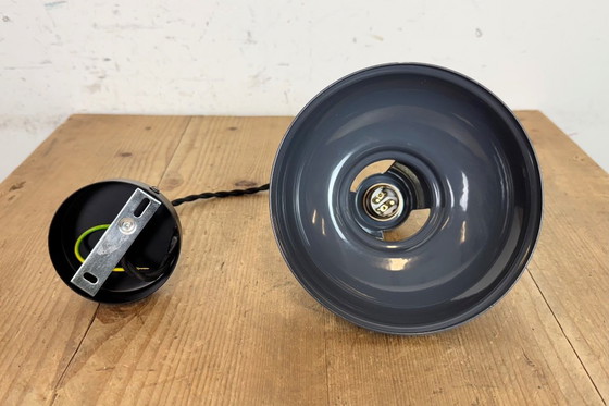 Image 1 of Lampada da soffitto vintage industriale verniciata in grigio, anni 2000