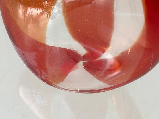 Image 1 of Mdina Glass Sculptural Glass Vase Bowl, Malta 1970s