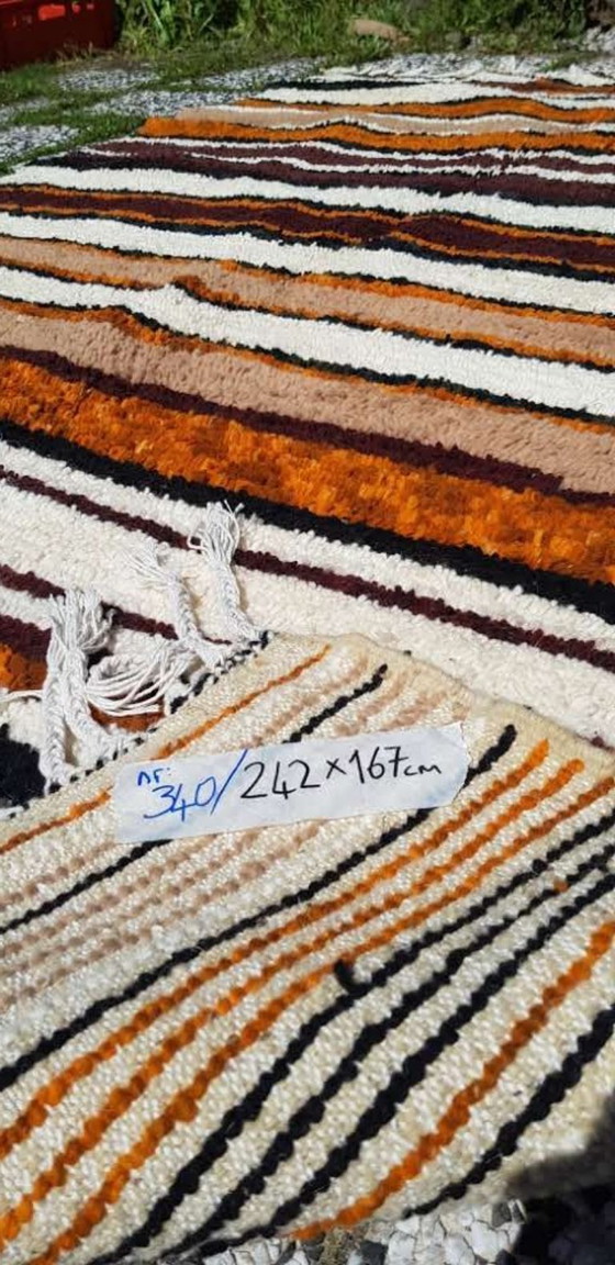 Image 1 of Handgeknoopt Berber kleed wol 242x167cm