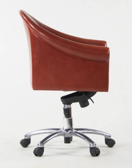 6 Pieces Vintage Poltrona Frau "Sinan" Design Office Chairs