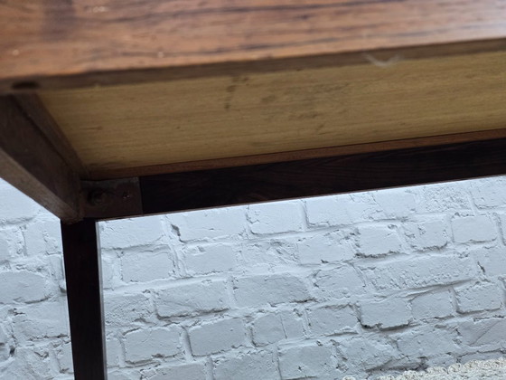 Image 1 of Large Mid-Century Design Rosewood Veneer Rectangle Coffee Table with Aluminium Trim, 1960s. 