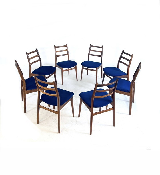 Image 1 of 8x chaise de salle à manger restaurée, Casala '60s