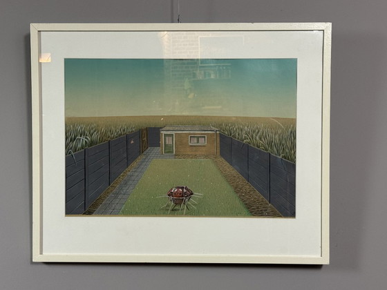 Image 1 of Réclamation (Début) par M. Bollen, technique mixte (aérographe et dessin), Europe occidentale, fin du XXe siècle.