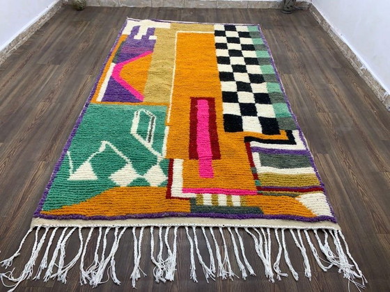 Alfombra de lana pura hecha a mano a medida, tamaño 2/3 m. – Ahrend, Wool (photo 3 of 9)
