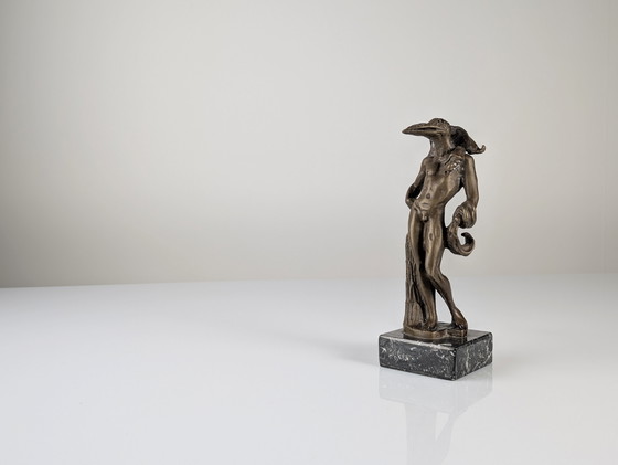 Image 1 of Scultura in bronzo "Birdman" di Salvador Dalí