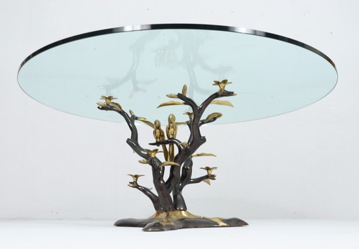 Hollywood Regency Coffee Table/Couchtisch von Willy Daro, Belgien, 1970er Jahre
