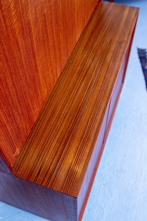 Erik Brouer Segretaria con libreria alta, design danese, metà secolo, teak vintage – Credenze alte, Wood (photo 17 of 17)