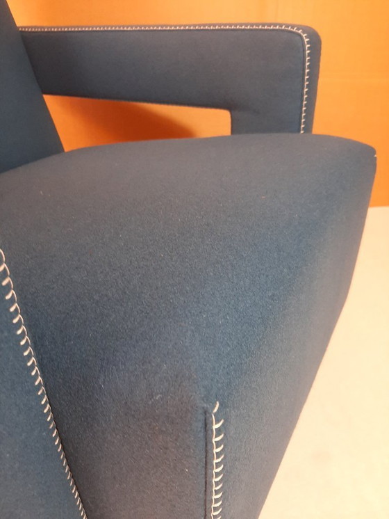 Image 1 of CASSINA 637 UTRECHT fauteuil (NIEUW, NOOIT GEBRUIKT) in 13L OTHANIO WOL met natuurlijke draadstiksels en paardenpunt