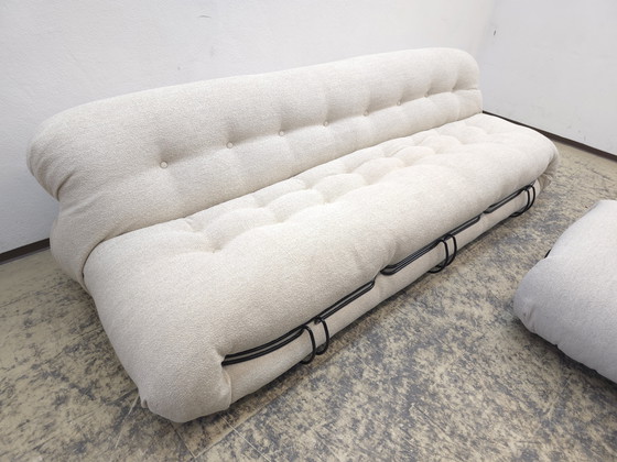 Image 1 of Cassina Soriana Sofa mit Hocker Dreisitzer top Couch