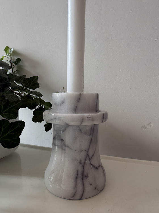 Image 1 of Onyx vintage candlestick, heavy model