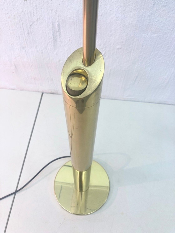 Image 1 of Florian Schulz Yon vloerlamp in messing 70s 80s design