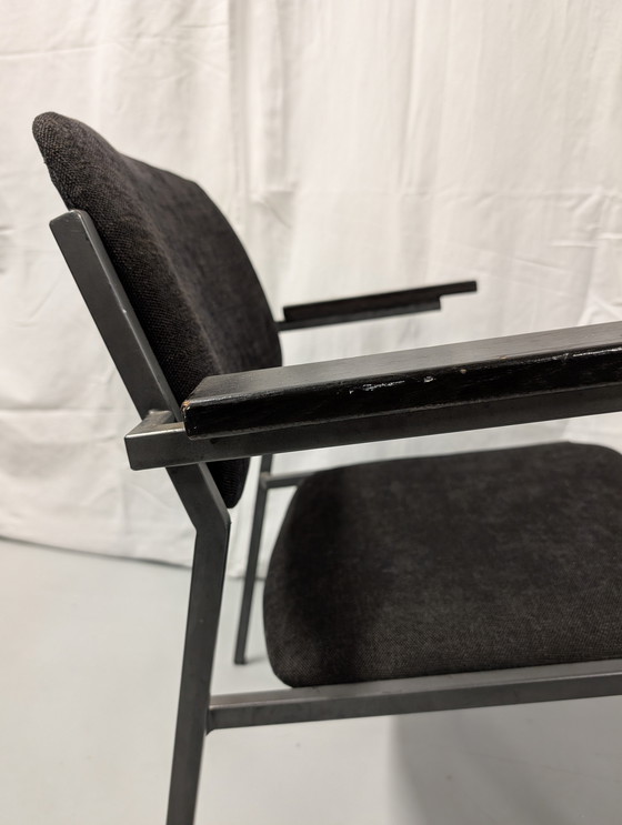Image 1 of 2er Set Gijs van der Sluis, Modell 57 Stühle, 60er Jahre Dutch Design