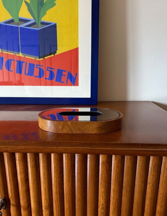 Image 1 of Mid-century olive wood ashtray, Italy ca. 1970