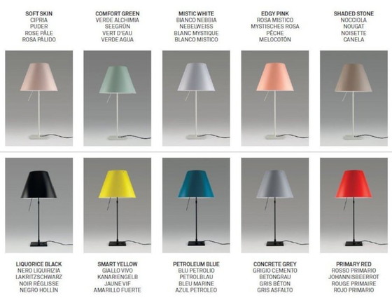 Image 1 of Luceplan Constanza table/floor lamp Mistic white