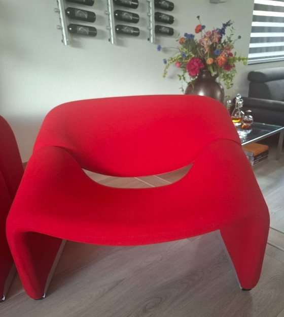 Image 1 of 2x Artifort stoelen Groovy F598 