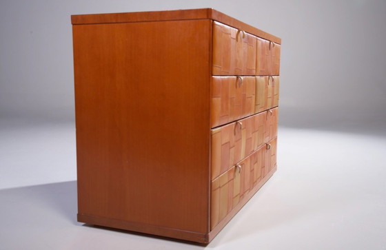 Image 1 of TITO AGNOLI FOR CALEIDO/POLTRONA FRAU CHEST OF DRAWERS IN PATHWORK LEATER