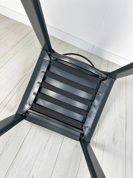 Image 1 of 6x Set 1980s VINTAGE ITALIAN DINING CHAIRS BY CARLO BARTOLI FOR MATTEO GRASSI