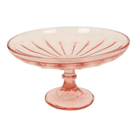 Image 1 of Art Deco Pink Fruit Bowl Rosaline