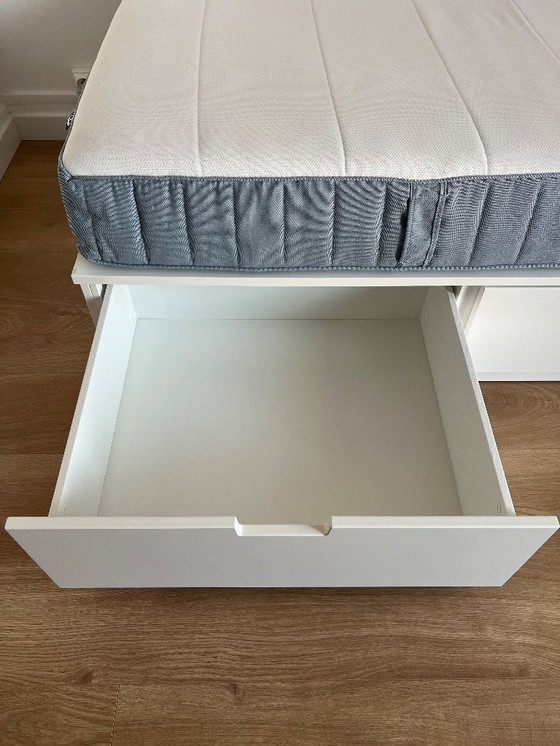 Image 1 of Ikea - lit (Nordli) avec matelas (Vesteröy)