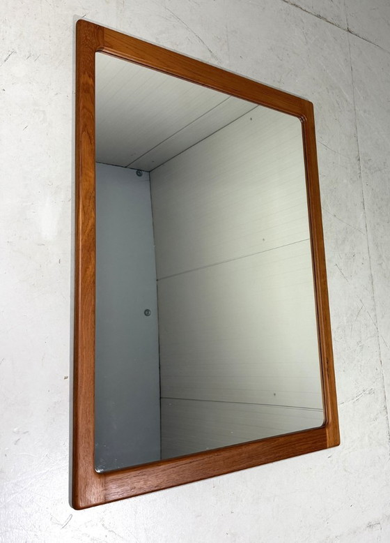 Image 1 of Silkeborg XL teak wall mirror, Denmark