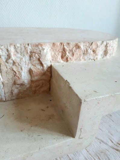 Image 1 of 1980 Brutalist Mactan Stone Coffee Table