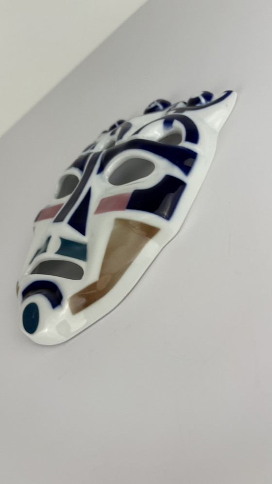 Image 1 of Sargadelos Spaans vintage design porseleinen wand masker