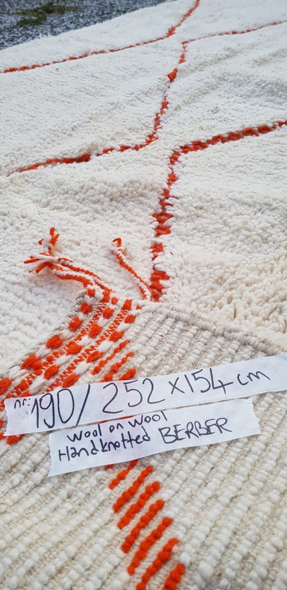 Image 1 of Handgeknoopt Berber kleed wol 252x154cm