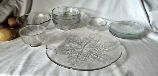 Kosta Boda glasset 13-delig „Party“ Ann & Göran Wärff 70er Mid Century kunstglas topcollectie – servies