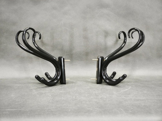 Image 1 of Pair of Bentwood Wall Hooks, Czechoslovakia, 1940s–1950s