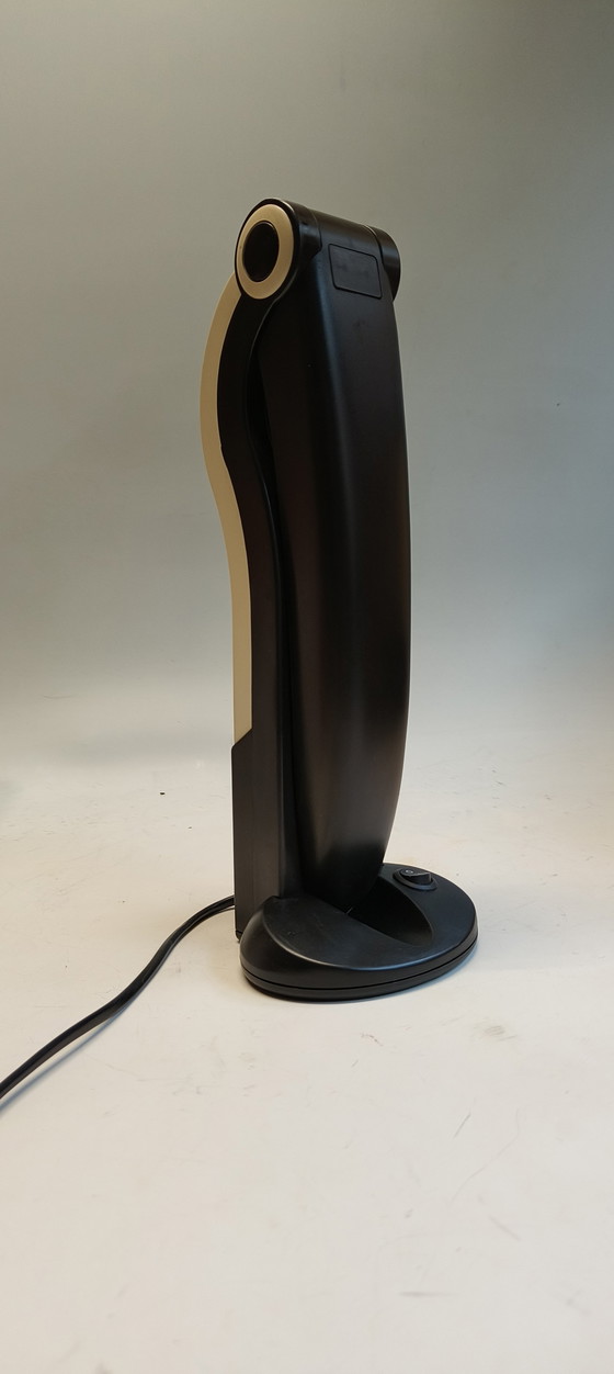 Image 1 of Lampada vintage Toucan di H. T. Huang per Lenoir in bianco e nero.