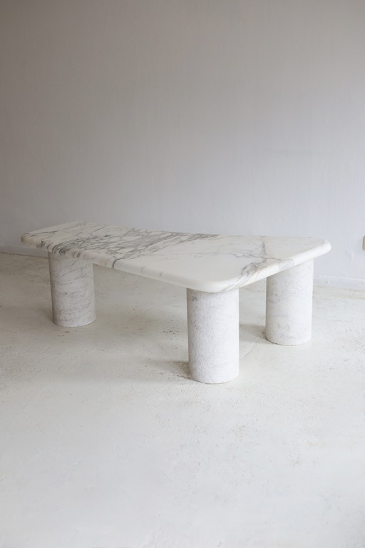 Organic marble coffee table