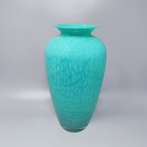 Prachtige handgemaakte Murano vaas uit de jaren 70 van V.A.M., vervaardigd van Murano glas. Gemaakt in Italië.