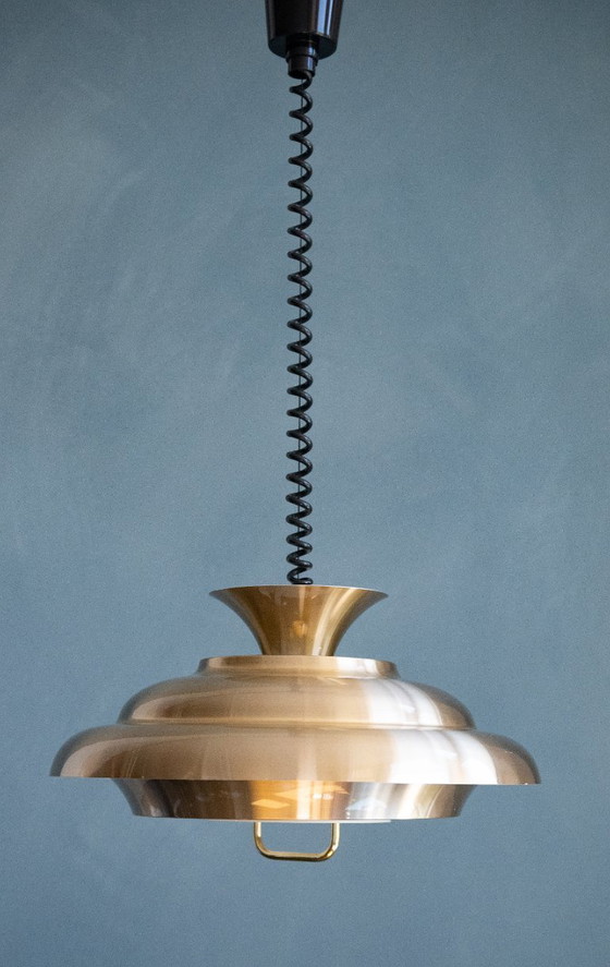 Brass-colored Mid Century Dijkstra Pendant Lamp – Dijkstra Lampen (photo 3 of 8)