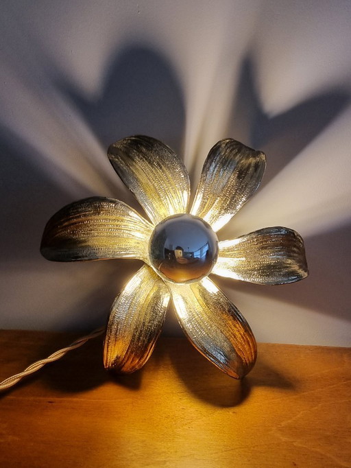 Lampes à fleurs Vintage Hollywood Regency par Massive